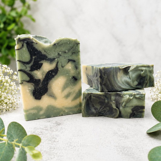 EUCALYPTUS JUNIPER SANDALWOOD GOAT MILK BAR SOAP