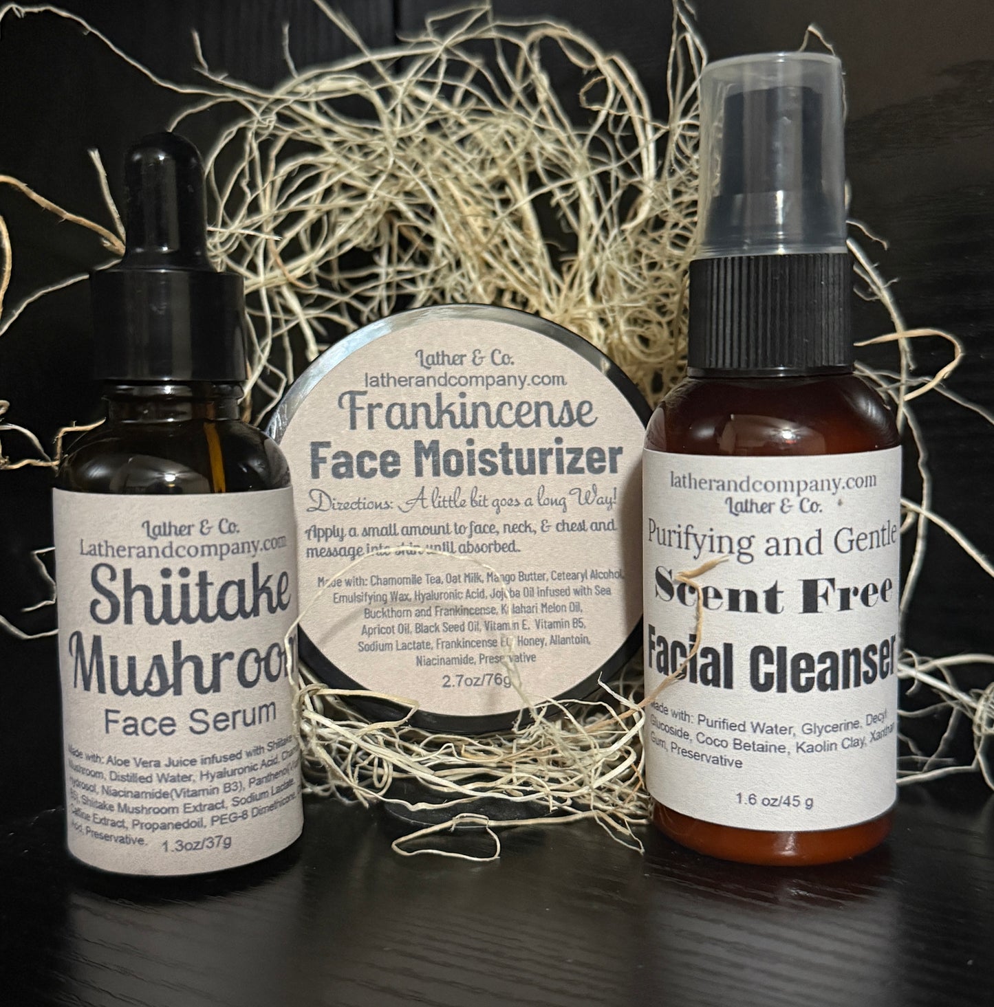 Face Cleanser, Serum, & Moisturizer